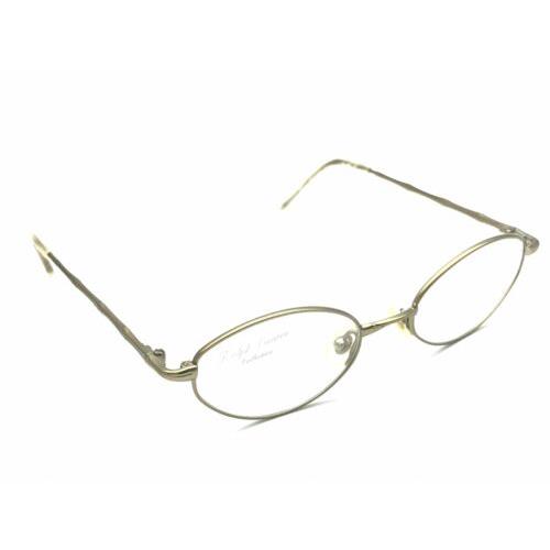 Ralph Lauren 262 3FX Women`s Matte Gold Oval Eyeglasses Frames 46-17 130 Italy