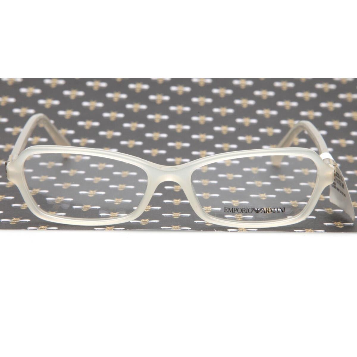 W/ Tag Emporio Armani EA 3009 5082 Opal Beige Eyeglasses 54 Display Model