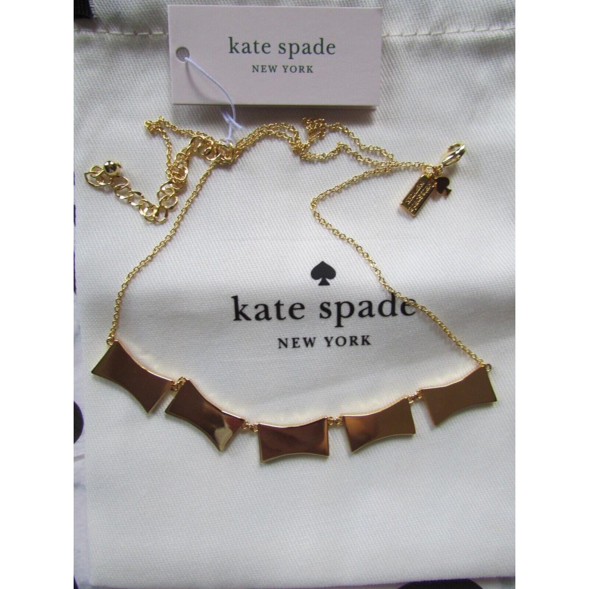 Kate Spade New York Necklace Pink Bow Row Shoppe New