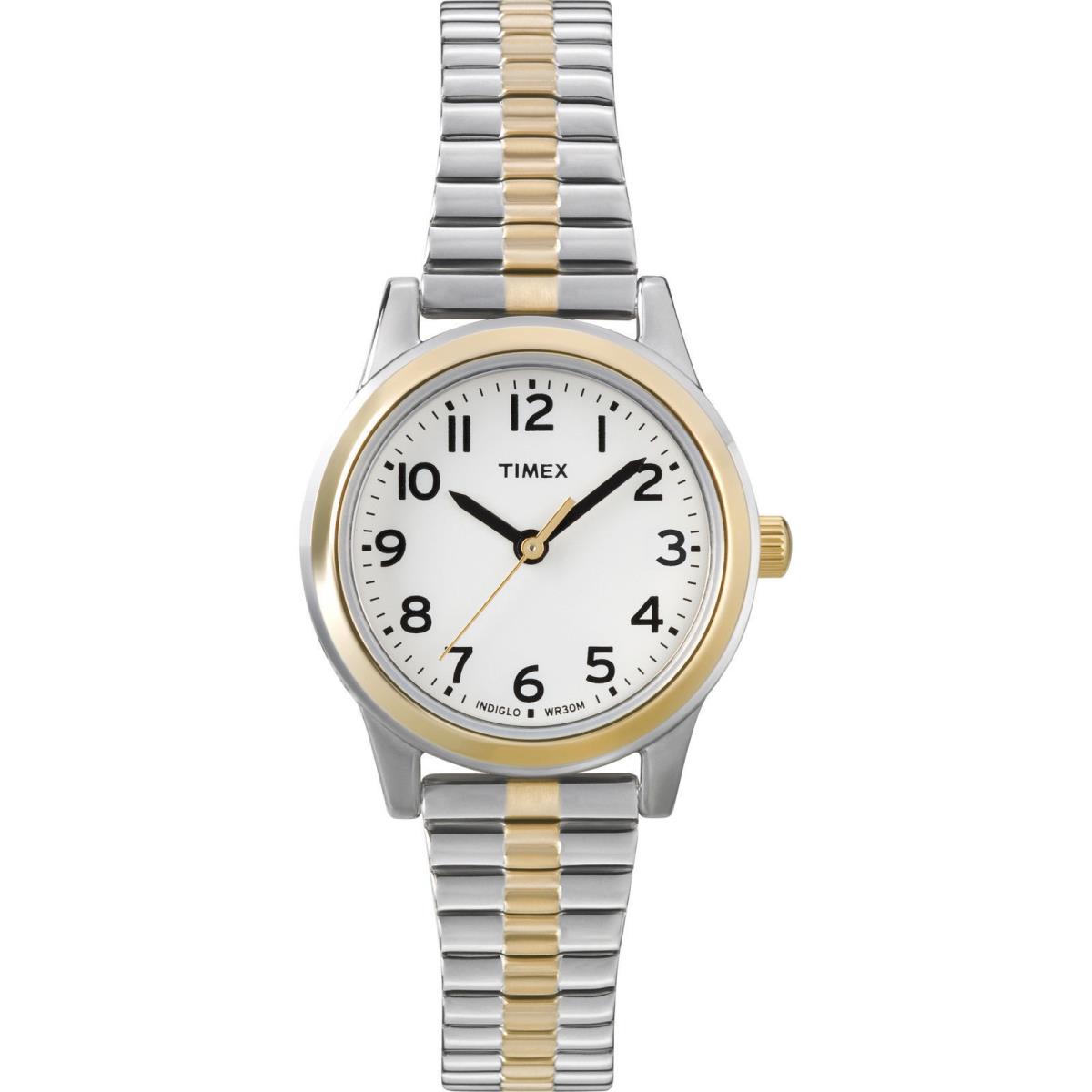 Timex T2N068 Women`s Two-tone Expansion Watch Indiglo