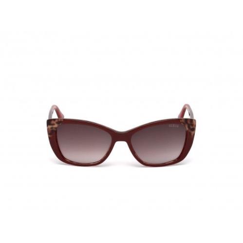 Guess Sunglasses GU 7511 66F Shiny Red / Gradient Brown 55 mm GU7511