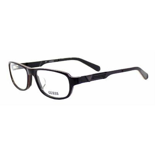 Guess GU 1779 Blk Black Men`s Eyeglasses 55mm 17 145 - Black , Black Frame