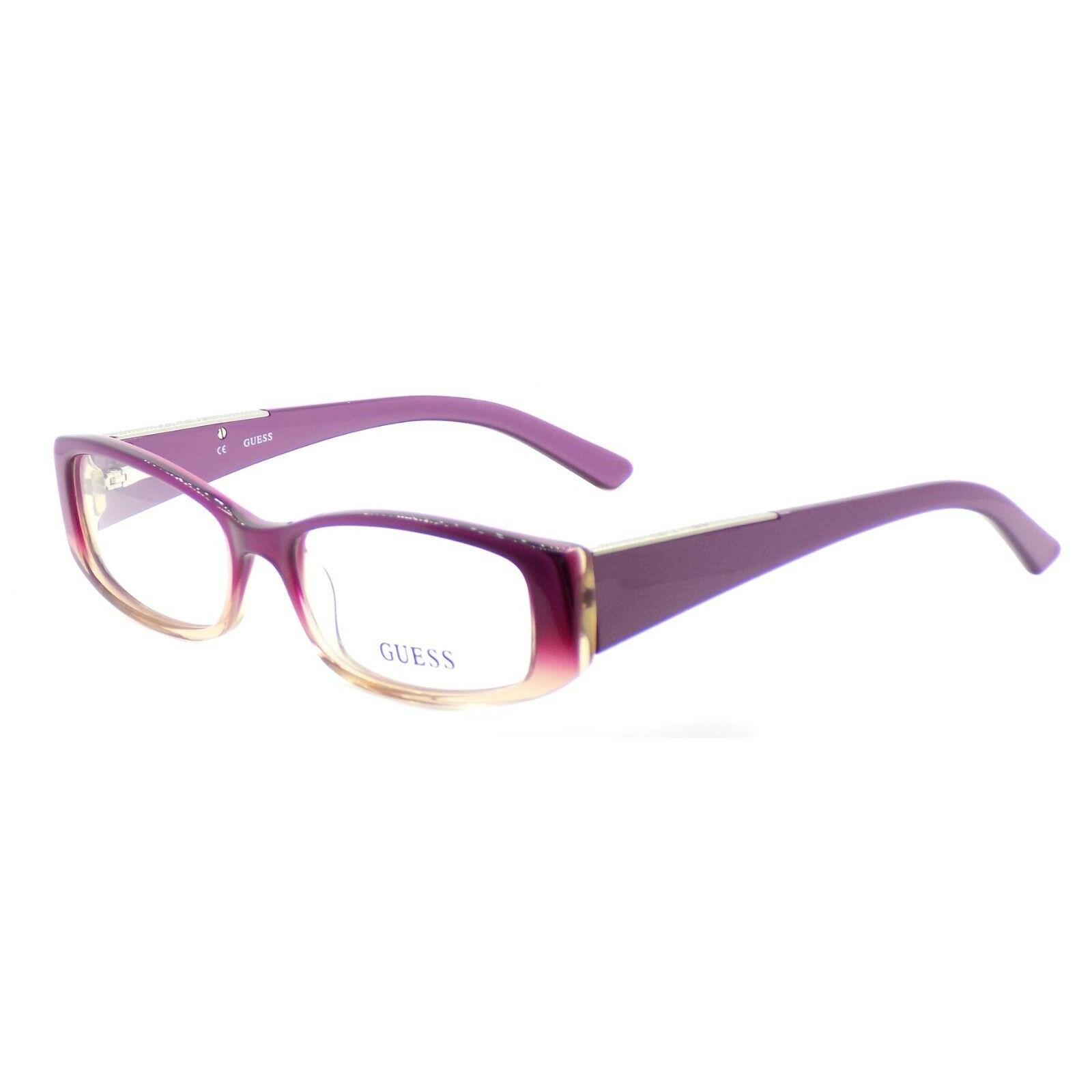 Guess GU2385 Pur Women`s Plastic Eyeglasses Frames 52-16-135 Purple + Case