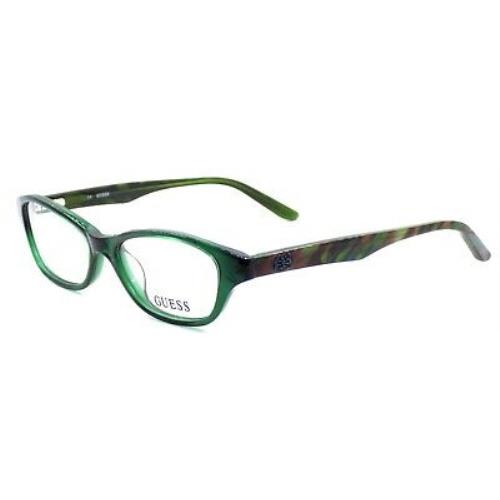 Guess GU2417 Grn Women`s Plastic Eyeglasses Frames 52-15-135 Green + Case