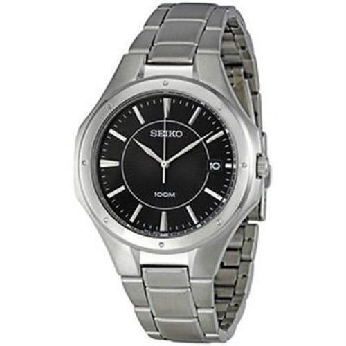 Seiko Men`s Stainless Steel Casual Analog Dress Watch SGEF61