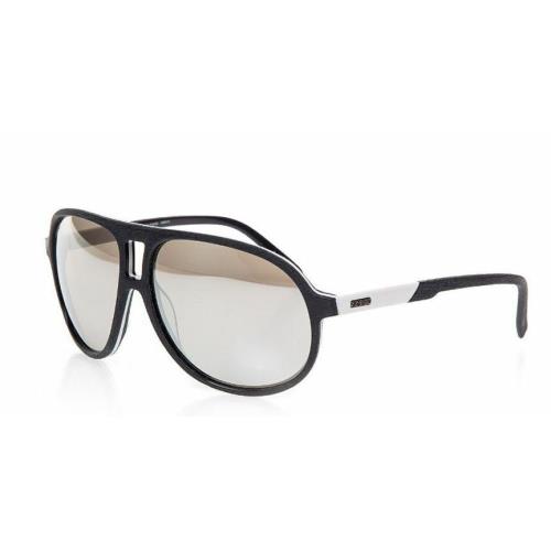 Guess Sunglasses GU6806 BKWHT-3F Grey Mirrored Lens 65MM Black White Frames