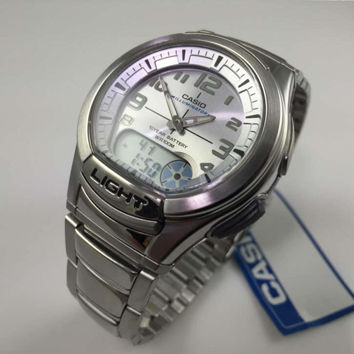 Men`s Casio Analog Digital Databank Watch AQ180WD-7BV AQ180WD-7B