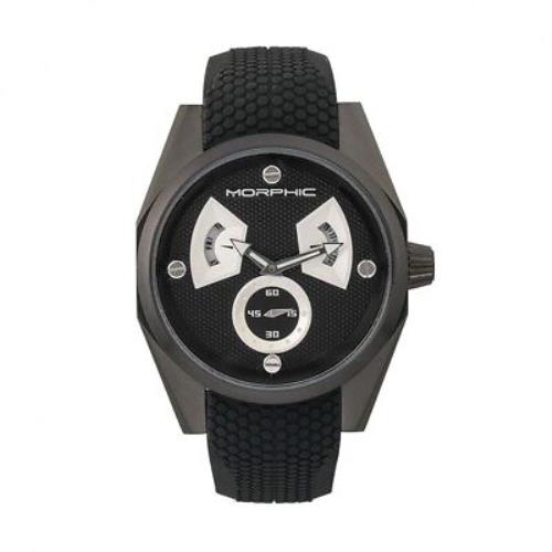 Morphic M34 Series Black Dial Men`s Watch with Day Date MPH3404