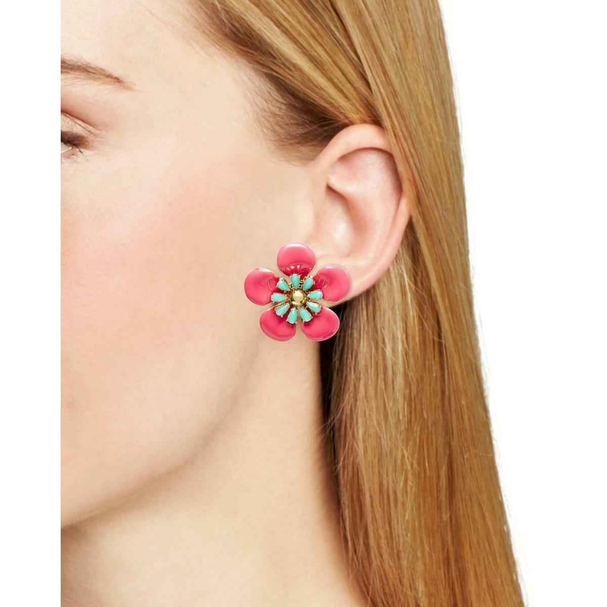 Kate Spade New York Spring Forward Posy Stud Earrings Color: Pinkmulti