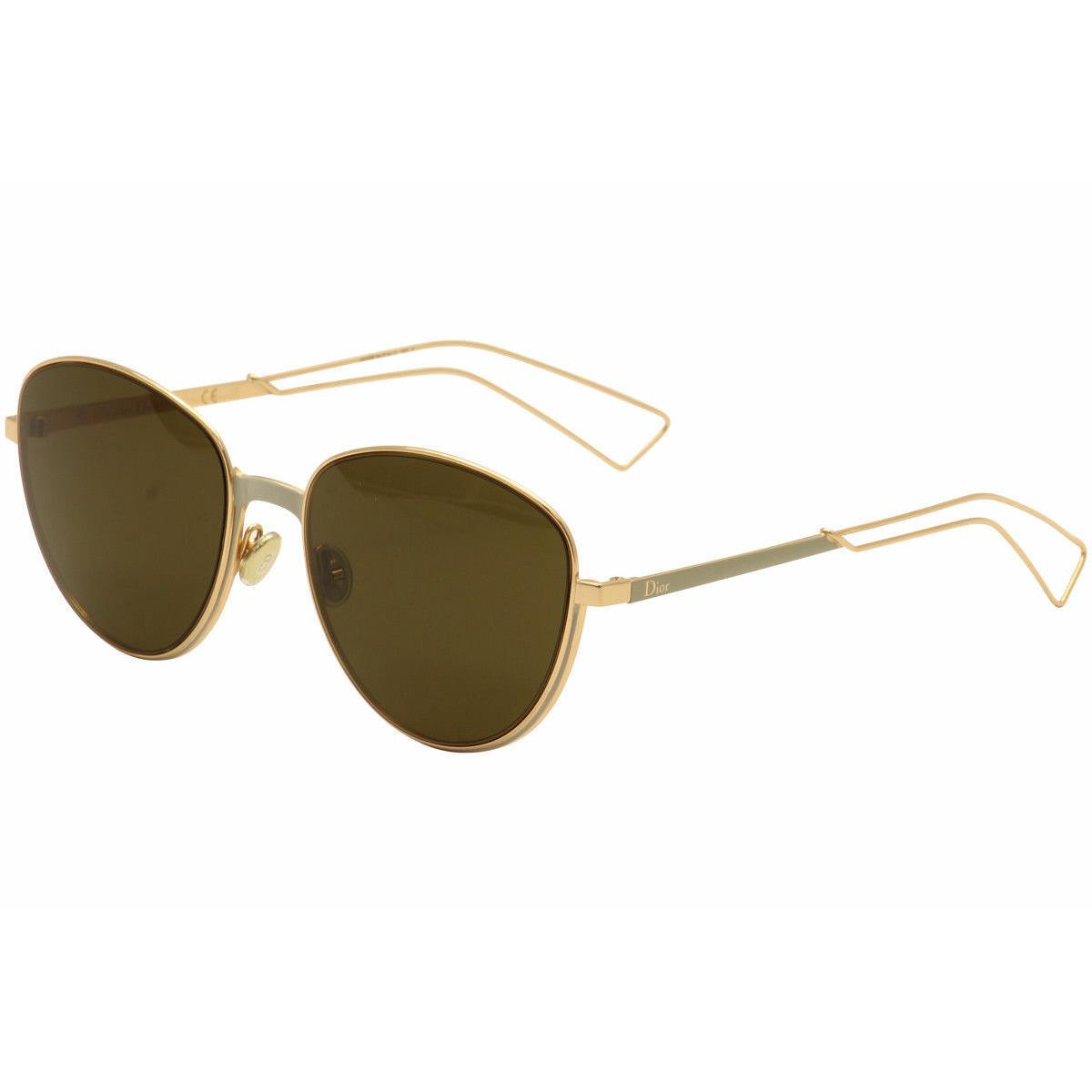 Dior sunglasses ULTRASRCXEC - Gray , Gold/ Matte Gray Frame, Brown Lens 4