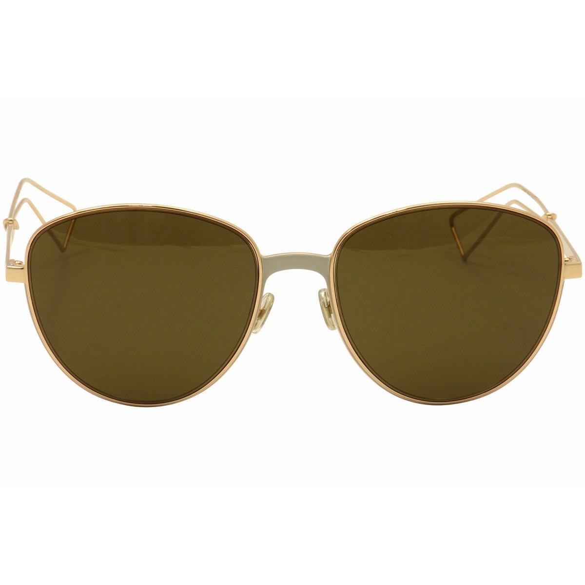 Dior sunglasses ULTRASRCXEC - Gray , Gold/ Matte Gray Frame, Brown Lens 5