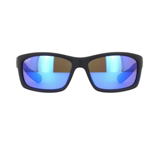 Maui Jim Kanaio Coast Blue Polarized Wrap Translucent Sunglasses B766-08C