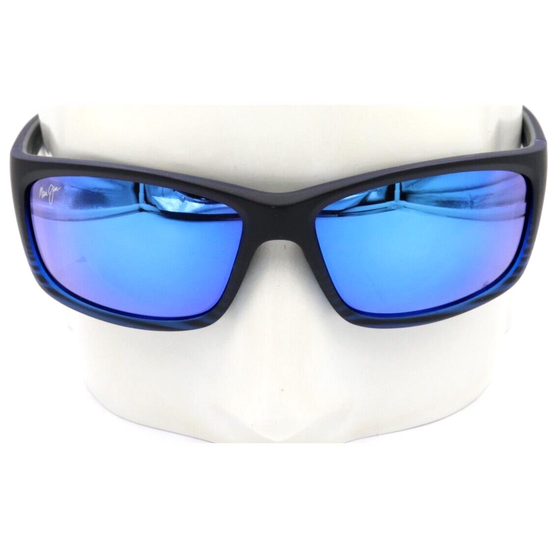 Maui Jim Kanaio Coast Blue Polarized Wrap Tanslucent Sunglasses B766-08C