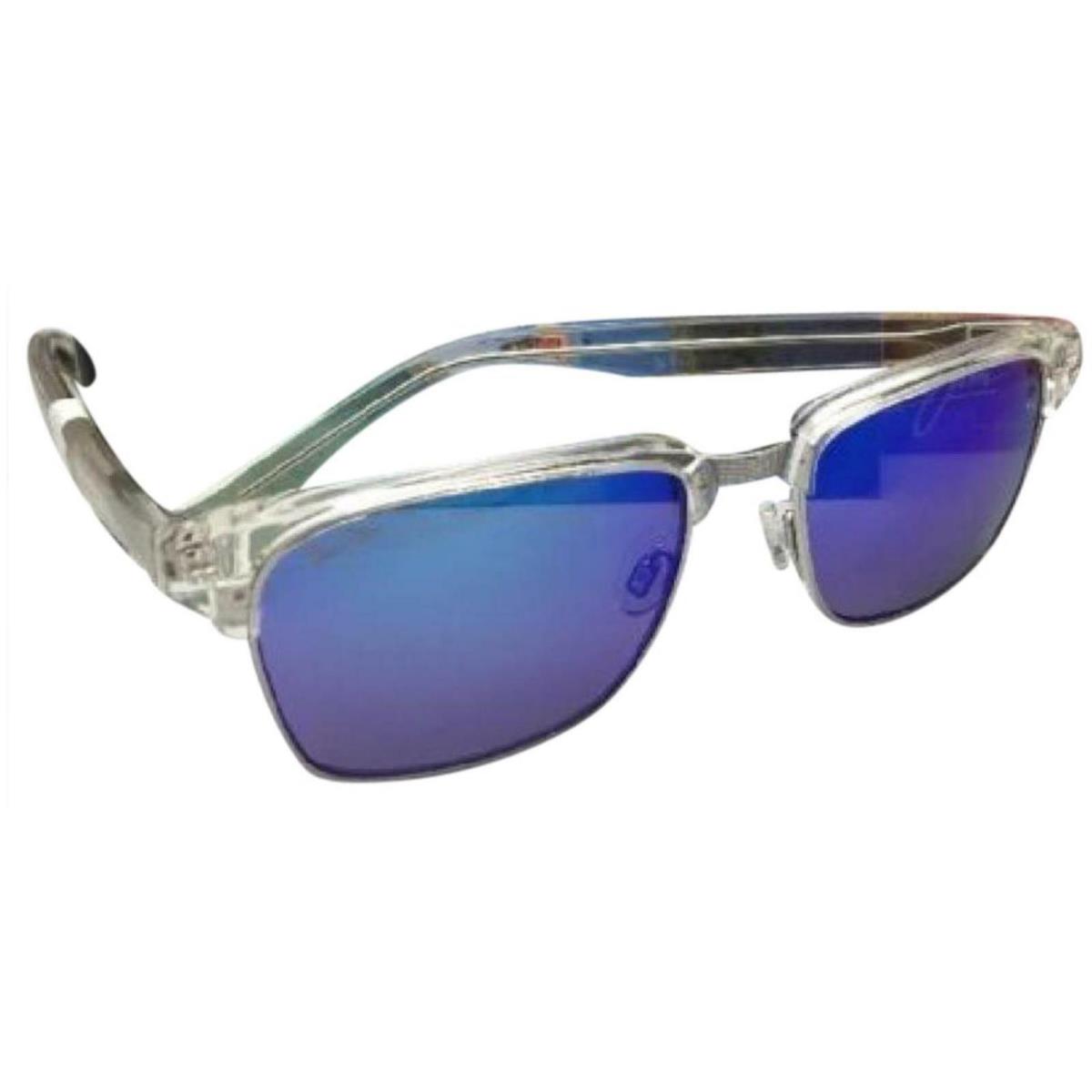 Polarized Maui Jim Sunglasses Kawika MJ 257-05CR Crystal Frames with Blue Hawaii