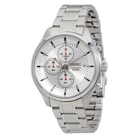 Seiko SKS535 Men`s Silver Steel Bracelet Analog Dial Quartz