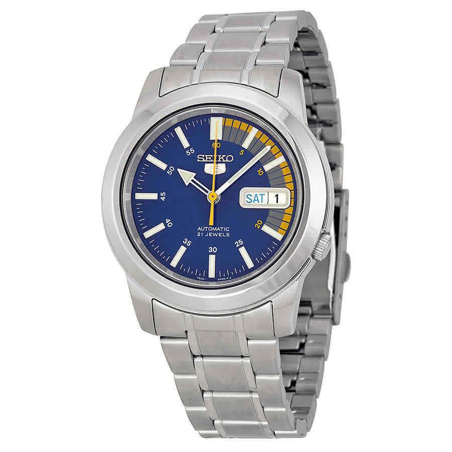 Seiko 5 Blue Automatic Blue Dial Men`s Watch SNKK27