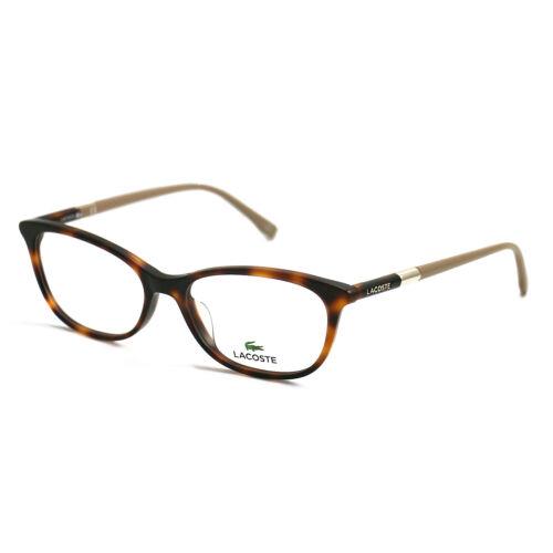 Lacoste Women Eyeglasses L2830 214 Havana Frames 54 16 140 Cat Eye