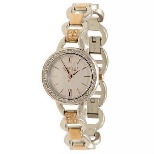 Caravelle New York Women`s 45L157 Two Tone Stainless Steel Analog Watch
