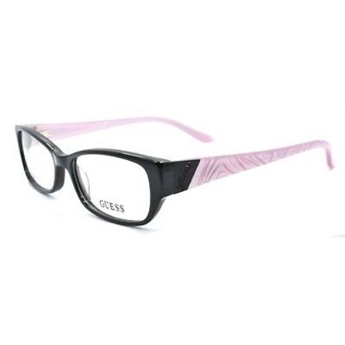 Guess GU2305 Blk Women`s Eyeglasses Frames 52-16-140 Black / Pink + Case