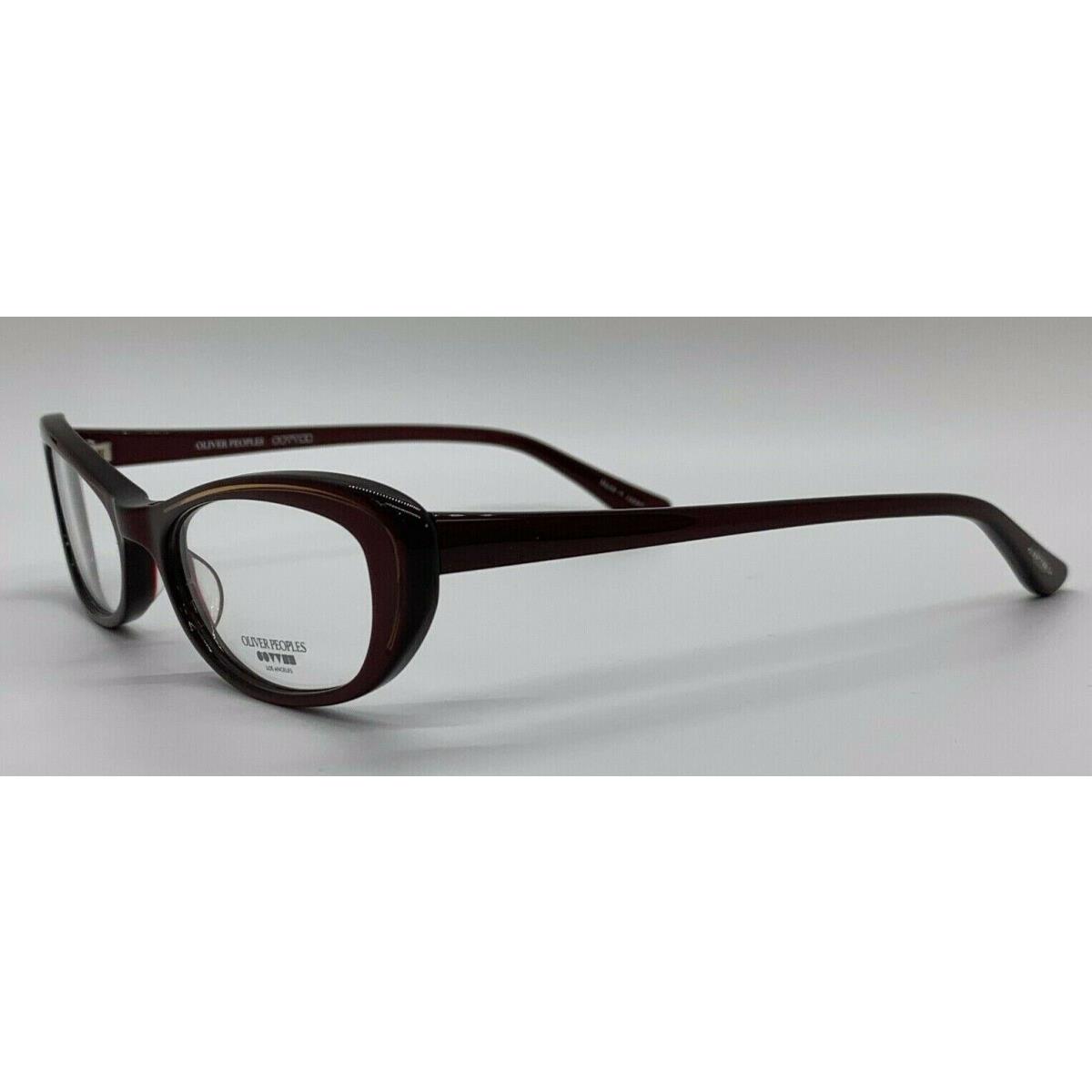 Oliver Peoples Margriet Burgundy Brown Roc Plastic Eyeglasses Frame 50-18-137 RX