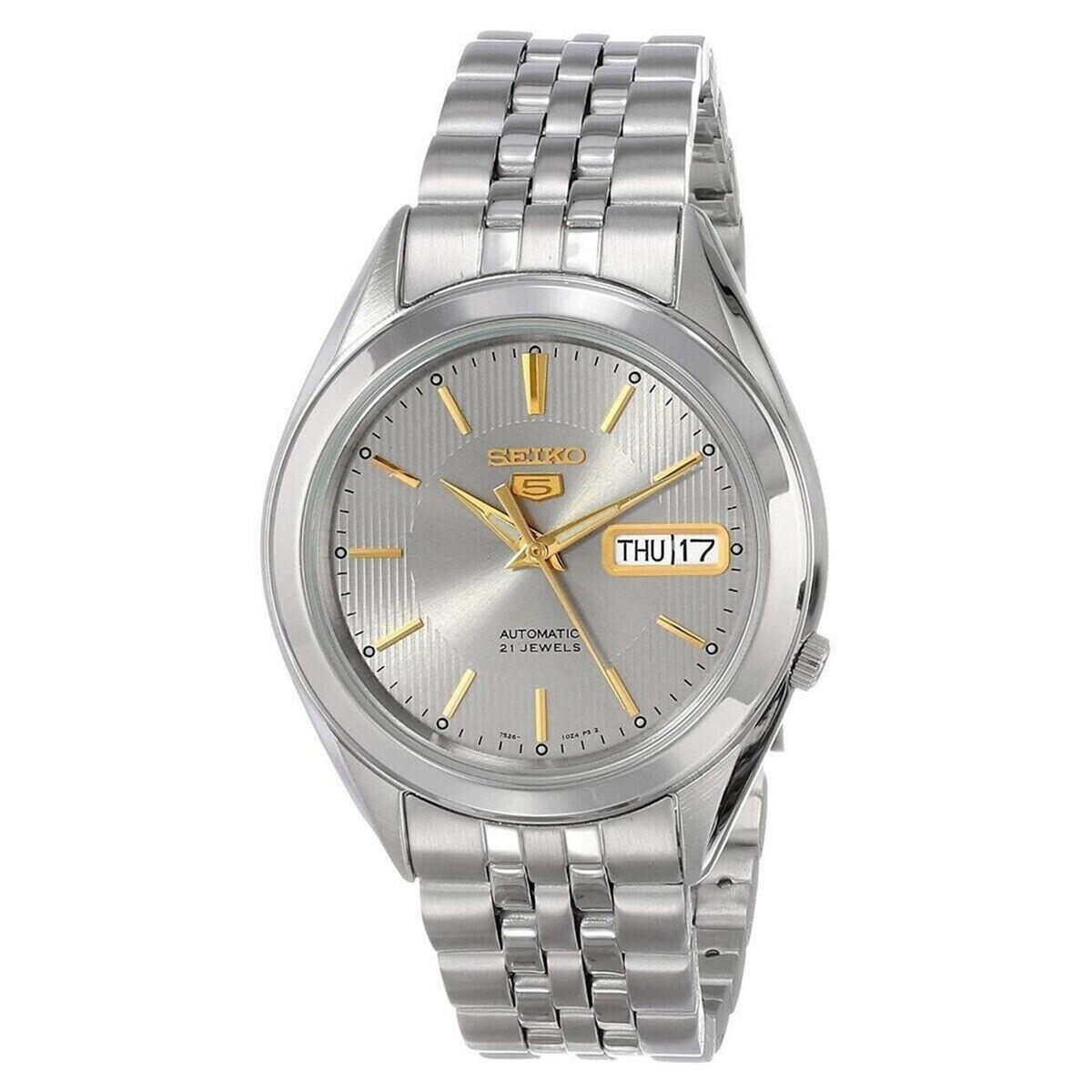 Seiko 5 SNKL19 Automatic Day-date Gray Dial Stainless Steel Men Watch SNKL19K1