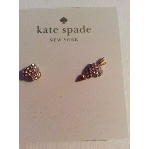 Kate Spade Be Mine Pave Heart Gold Tone Earrings K242x