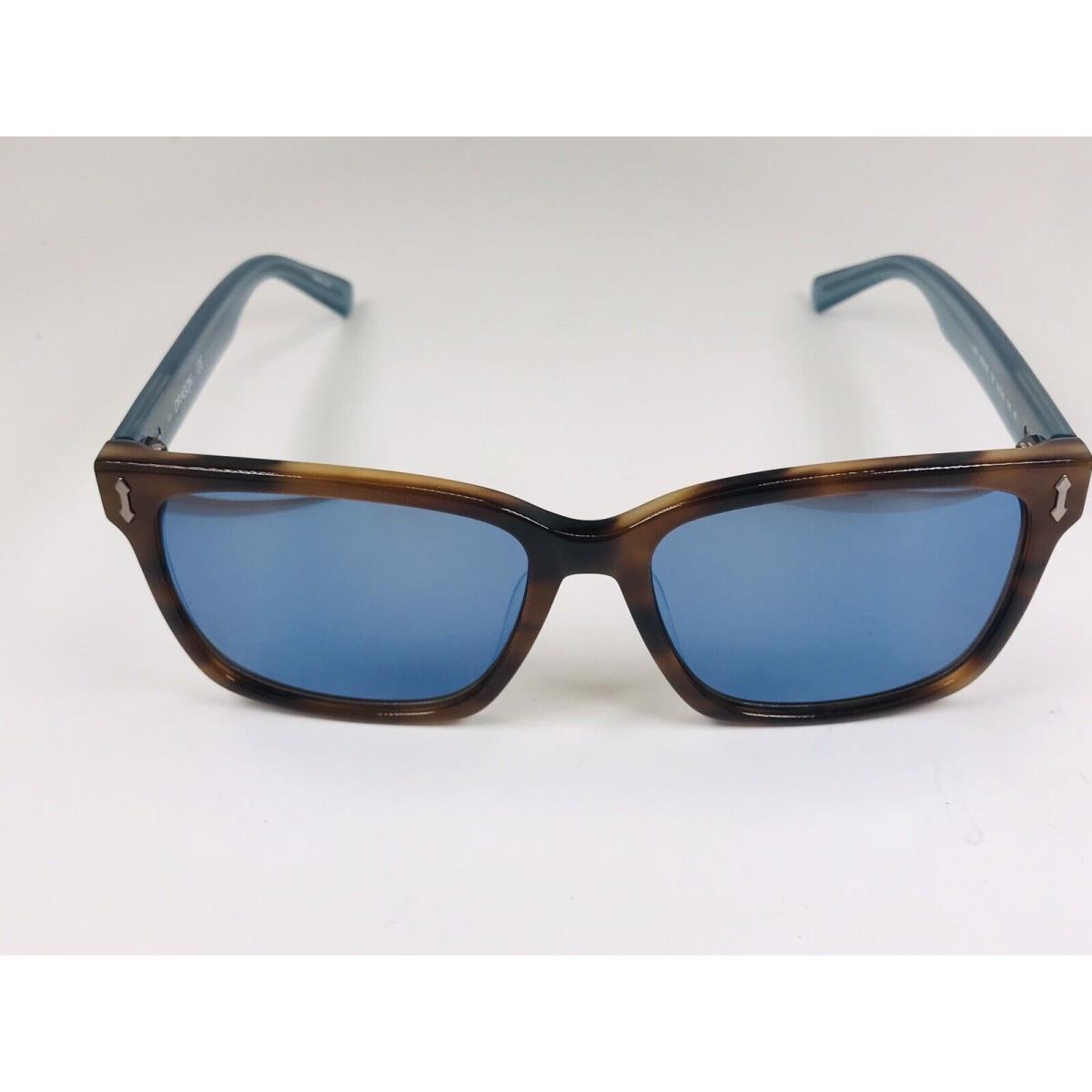 Dragon DR519S 750 Soft Tortoise Legit Sunglasses with Blue Mirror Lenses