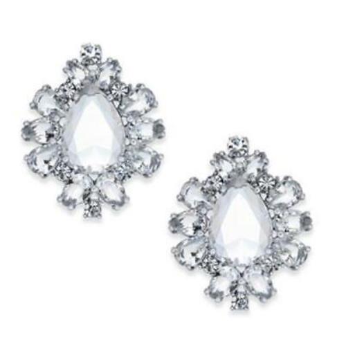 Kate Spade York Take A Shine Crystal Silver Stud Earrings WBRUE826