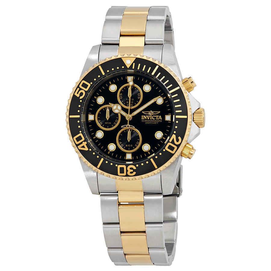 Invicta Pro Diver Chronograph Black Dial Men`s Watch 1772