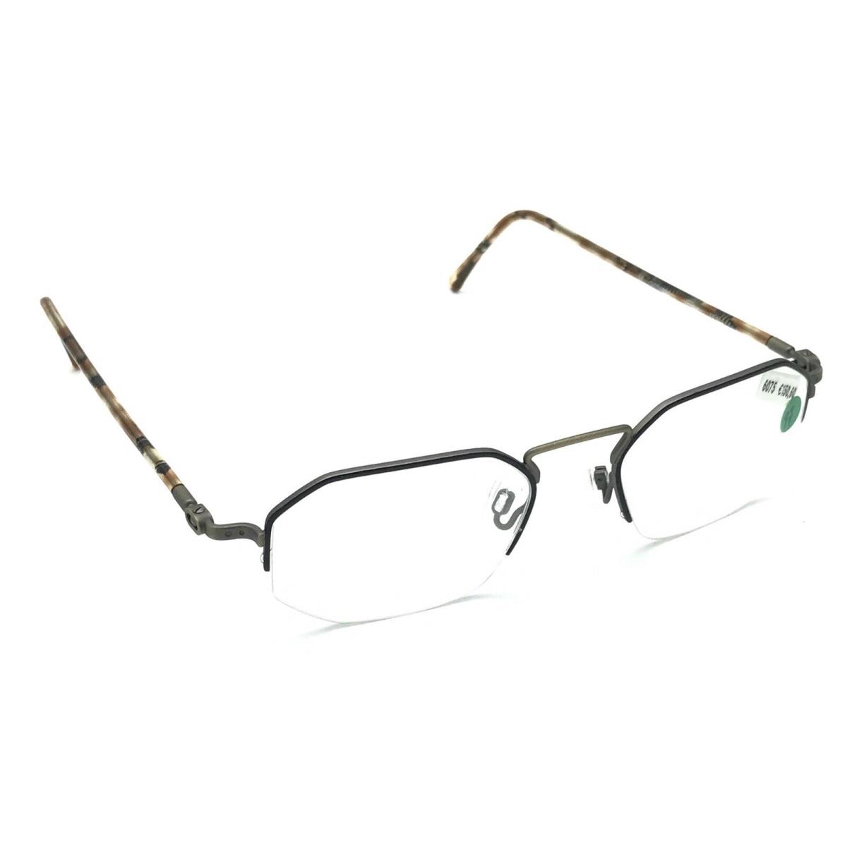 Cazal Point 2 Mod 1109 494 Black Brown Half-rimless Eyeglasses 50-19 145 Germany