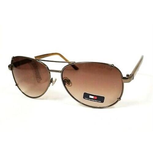 Tommy Hilfiger Bradshaw Bronze Metal+amber Brown Plastic Handles Sunglasses