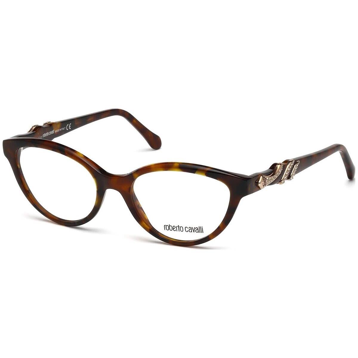 Roberto Cavalli Asterope RC843 052 Tortoise Cat Eye Eyeglasses Frame 52-18-140
