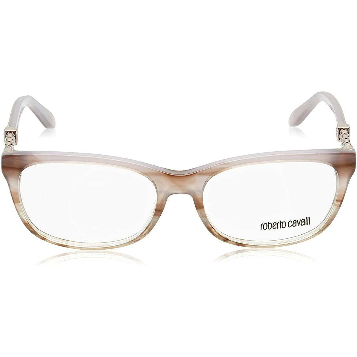 Roberto Cavalli Barbados RC706 059 Beige Brown Mix Eyeglasses Frame 54-16-140