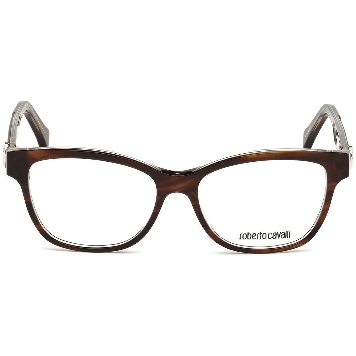 Roberto Cavalli Fivizzano 5050 Brown A56 Plastic Eyeglasses Frame 53-15-140