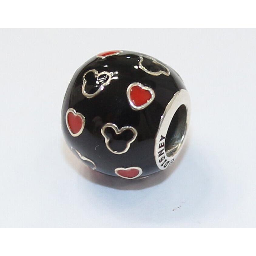 Pandora Charm Mickey Hearts Disney Bead Retired 791477ENMX