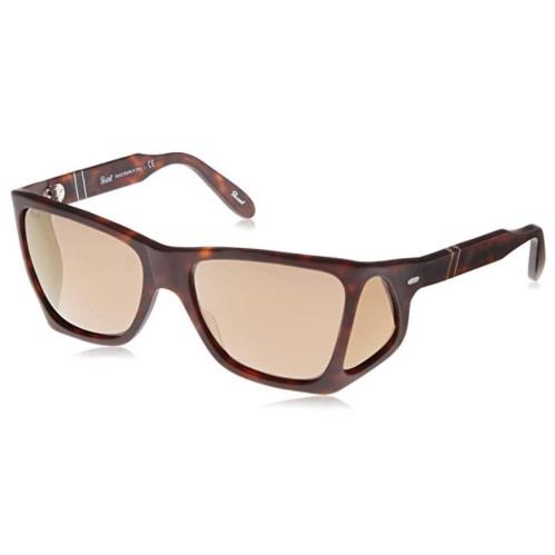 Persol 0009-S Sunglasses Matt Brown 89903 Side-shields Size 57m