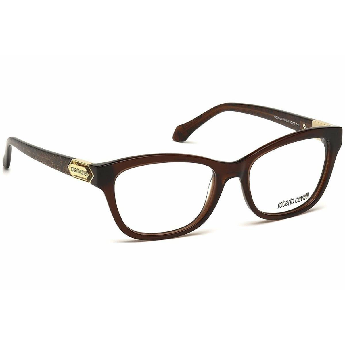 Roberto Cavalli Algorab RC0810 Brown 050 Plastic Eyeglasses Frame 53-17-140 810