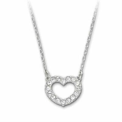 Swarovski Towards Heart Silver Size 15 Inches Pendant Necklace 1179723