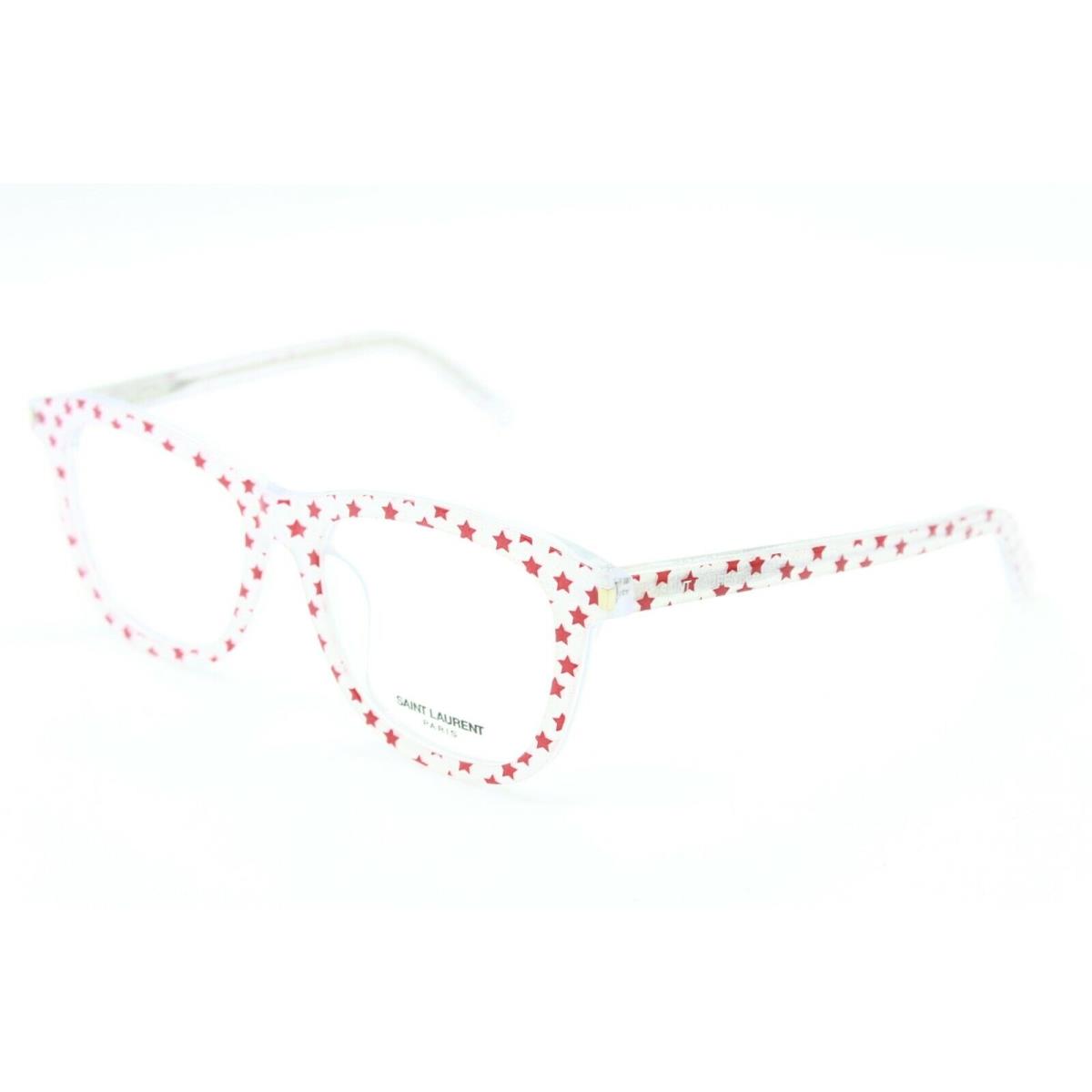 Saint Laurent SL 168/F 006 White Red RX Eyeglasses SL168F 53-18 - WHITE RED Frame