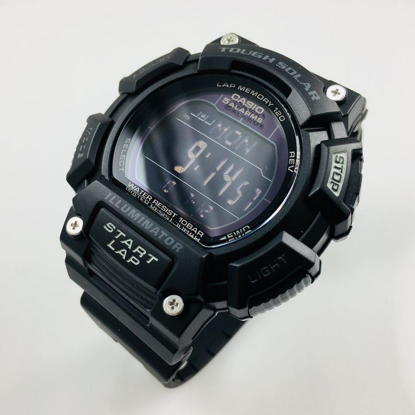 Men`s Casio Digital Black Tough Solar Watch STLS110H-1B2 - Band: Black