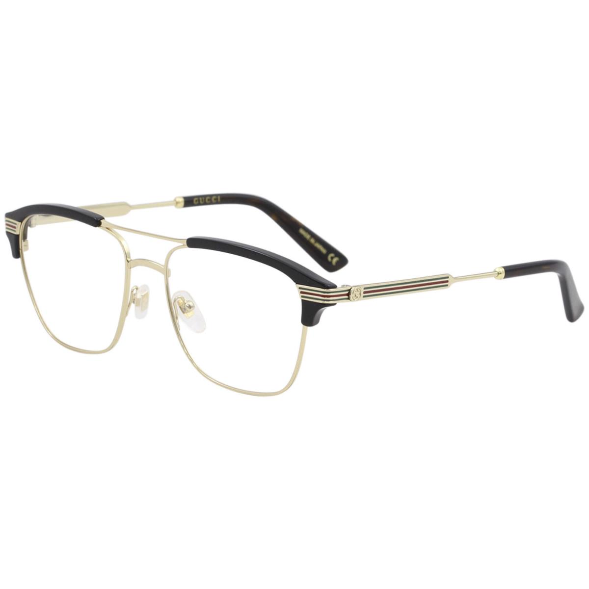 Gucci Eyeglasses GG0241O 002 Gold/black Full Rim Optical Frame 54mm