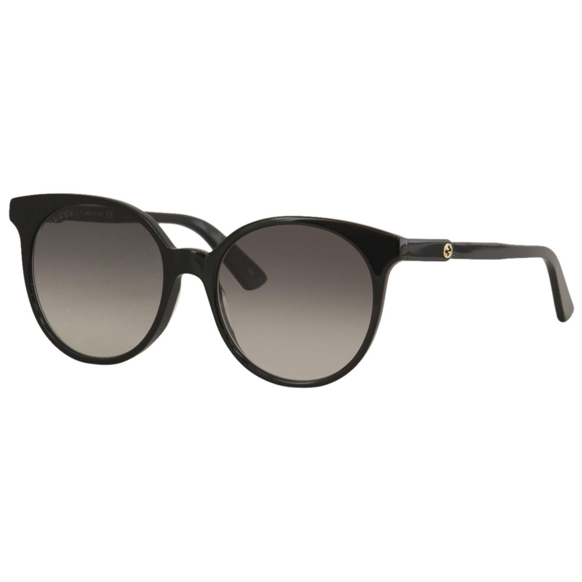 Gucci Women`s Gucci Logo GG0488S GG/0488/S 001 Black Round Sunglasses 54-mm