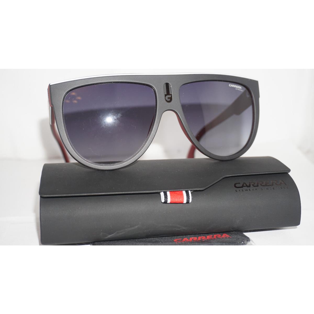 Carrera Sunglasses Matte Black Red Grey Gradient BLX9O 60 15 145