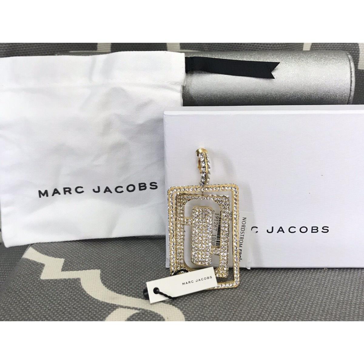 Marc Jacobs Pave Double J Single Clip On Earring