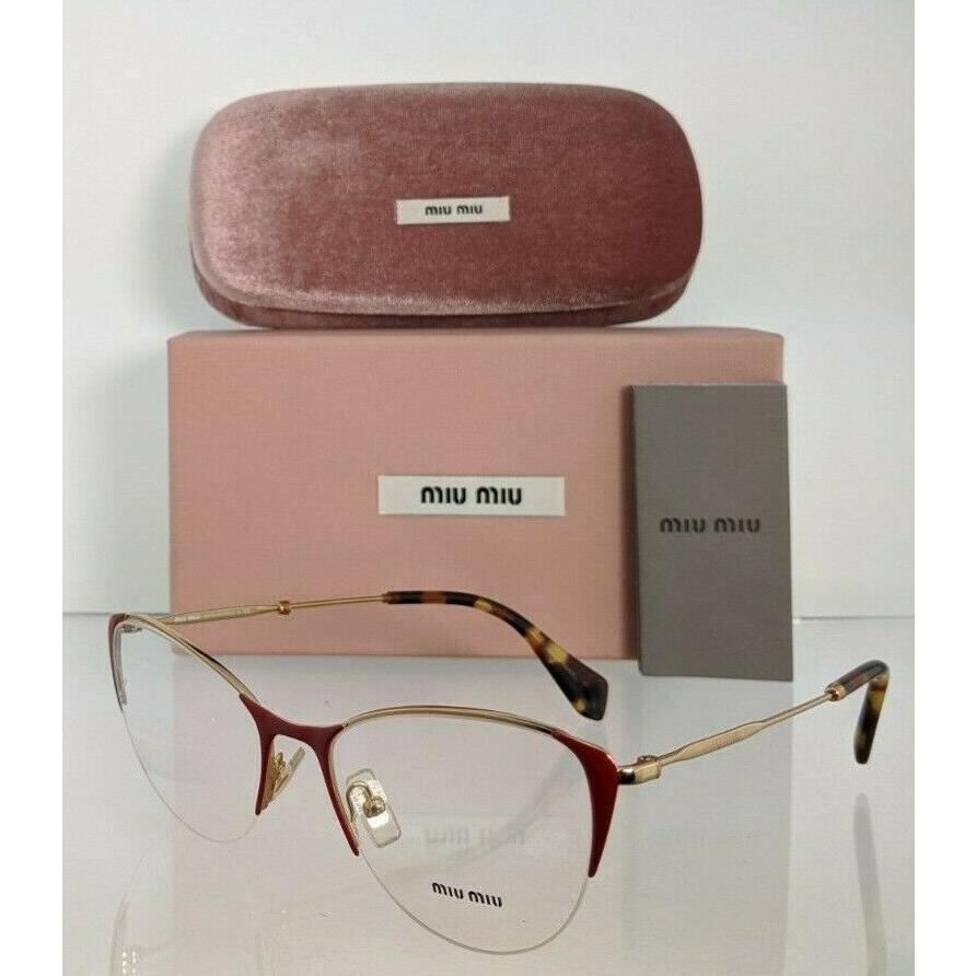 Miu Miu Eyeglasses Vmu 50O UA4 - 1O1 Red Gold Frame