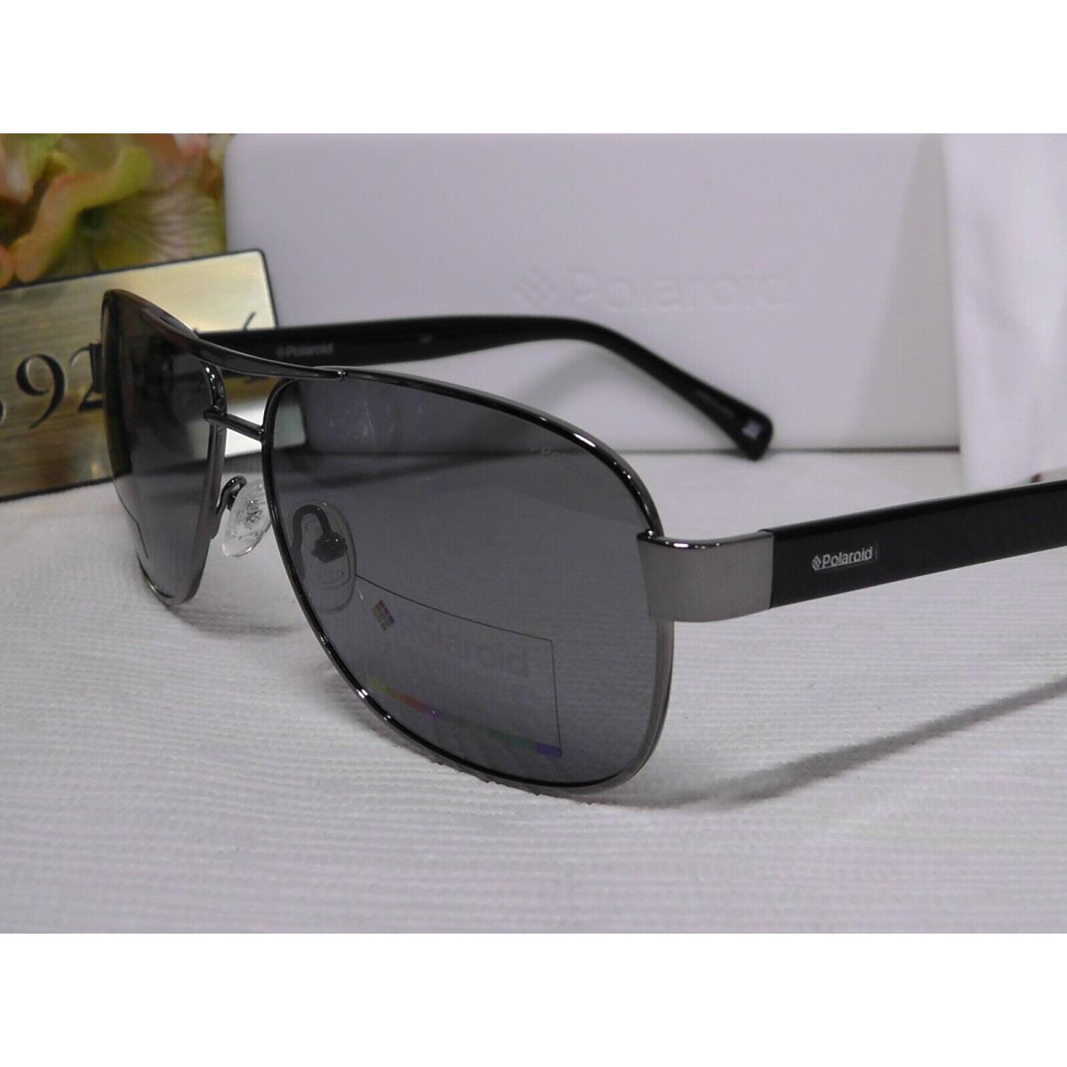 Polaroid Aviator Polarized PLD2005S Black/ruthenium Frame Gray Lens Sunglasses
