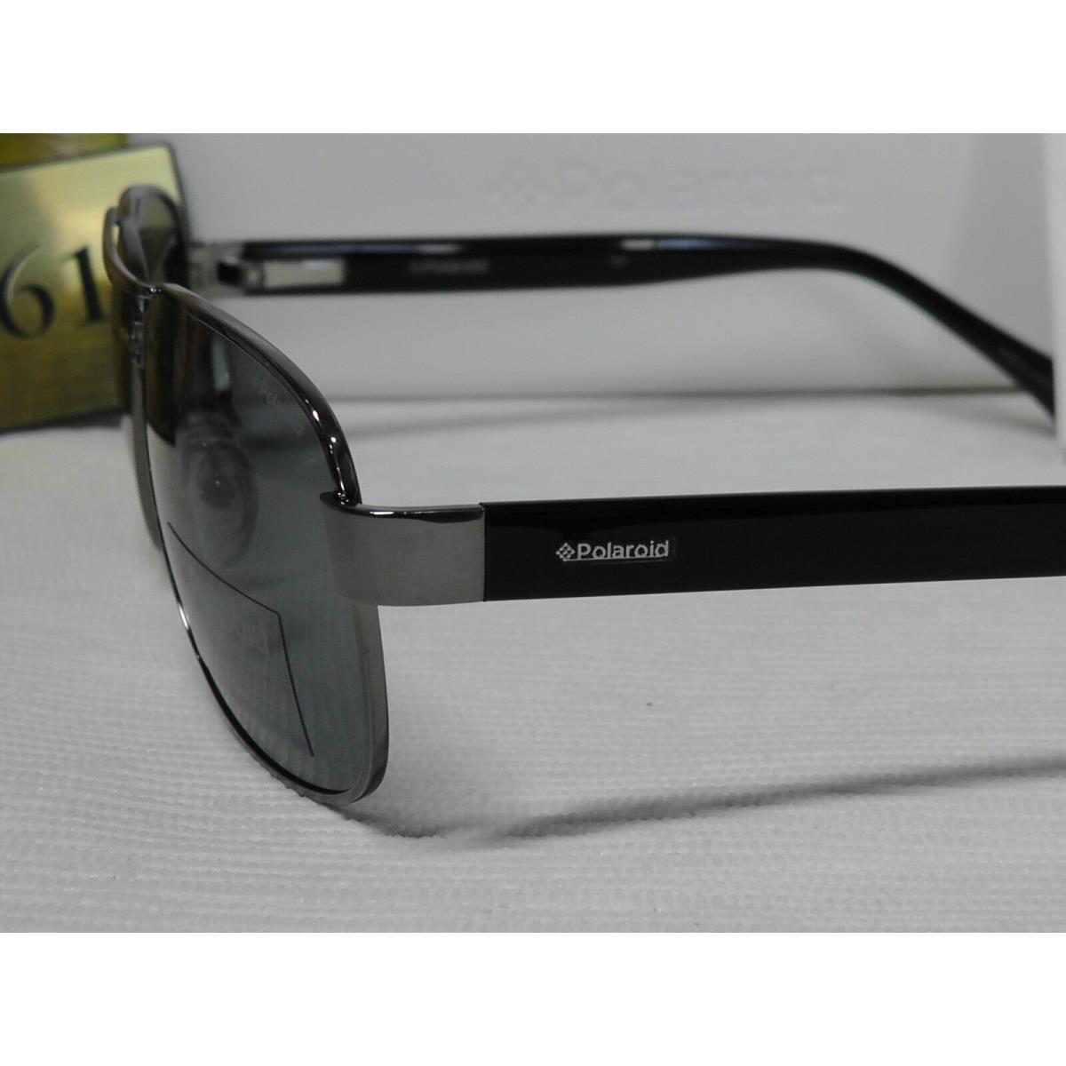 Polaroid sunglasses Aviator - Black/Ruthenium Frame, Gray Lens 2