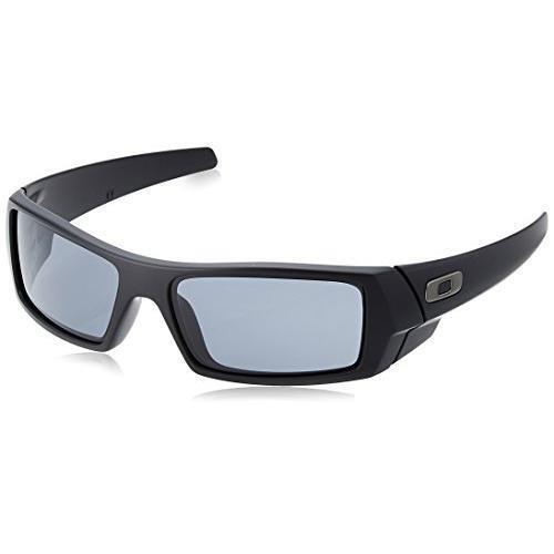 Oakley Men`s OO9014 Gascan Sunglasses Matte Black - Frame: Black, Lens: Gray