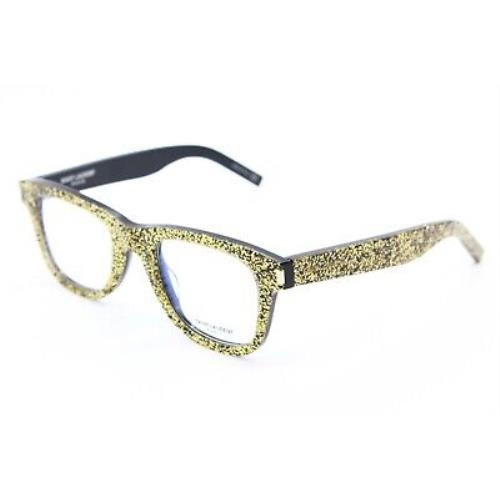 Saint Laurent SL 50 011 Gold Black Frames RX Eyeglasses SL50 48-22