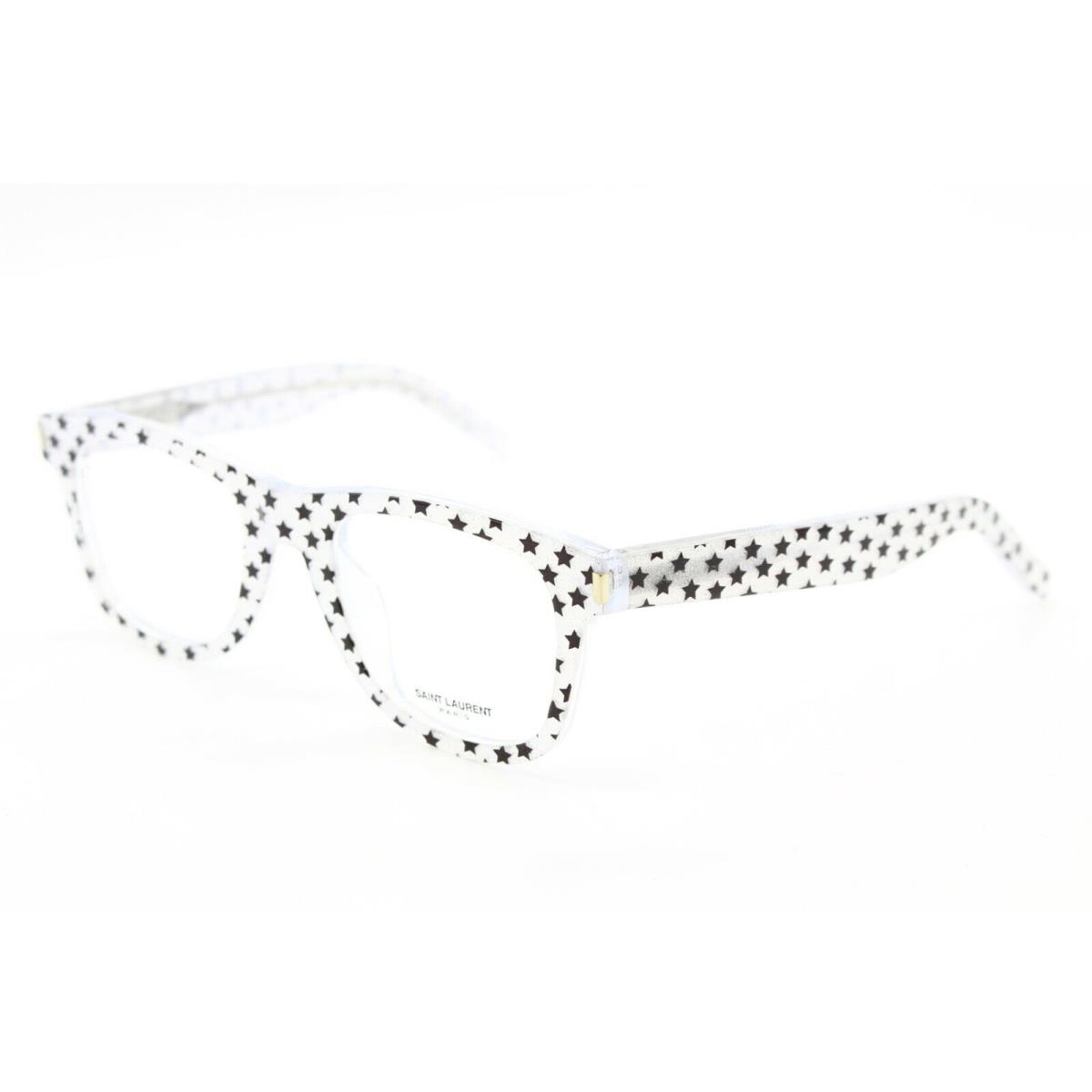 Saint Laurent SL 50/F 010 White Black Frames RX Eyeglasses 50-22